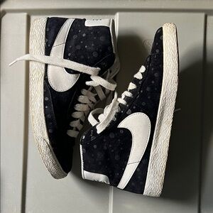 Nike Black and White High-Top Sneakers